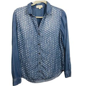 Anthropologie Cloth & Stone Chambray Shirt